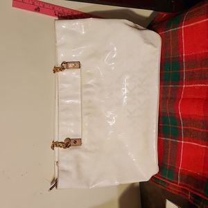 Michael Kors white patent leather tote.